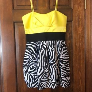 Cute zebra print dress!